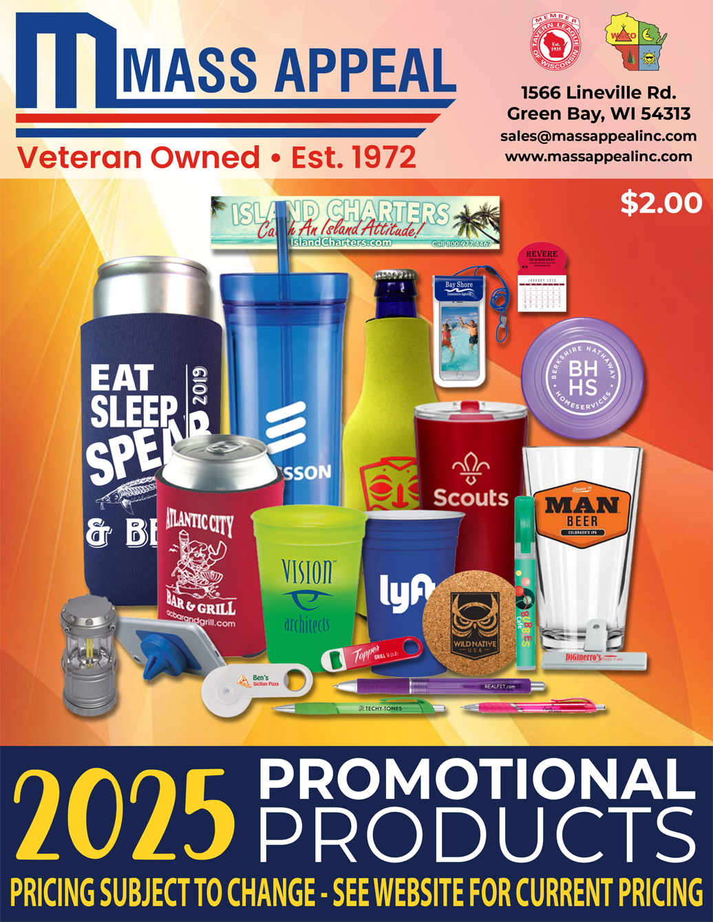 A poster for 2025 promotional products.