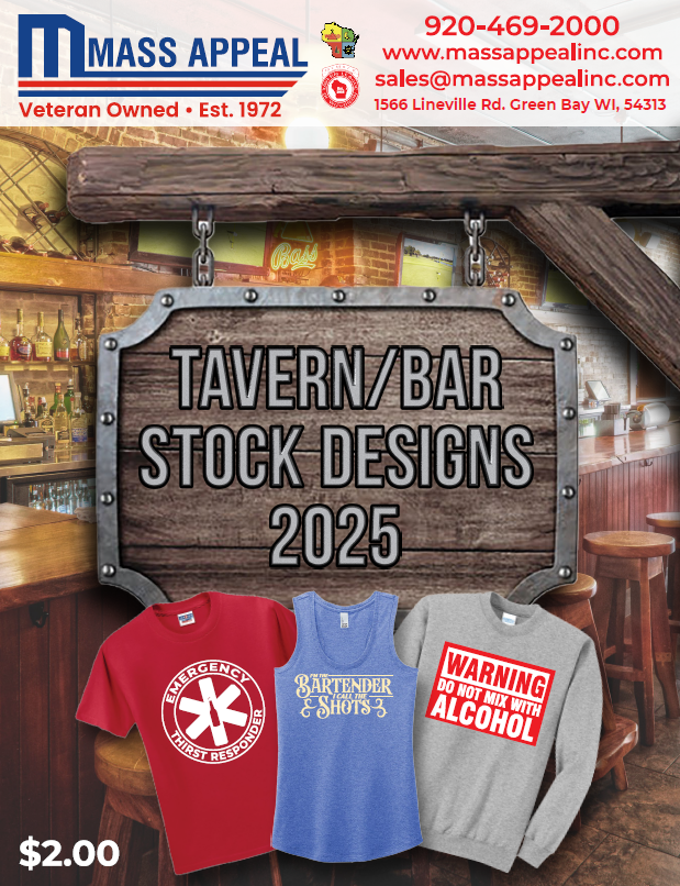 A poster for tavern / bar stock designs for 2025