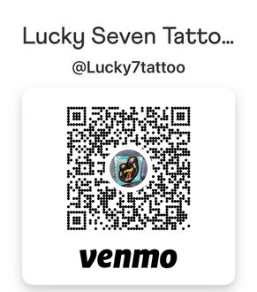 Luck Seven Tattoo Venmo QR code