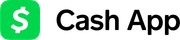 A logo for a cash app with a dollar sign in a green circle.