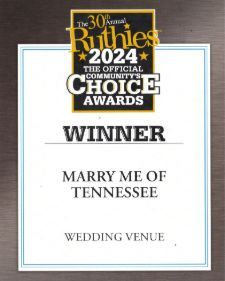 A ruthies choice award for marry me of tennessee wedding venue