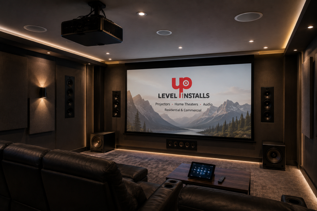 commercial projectors
residential projectors 
projector screens
home theater
movie theater 
