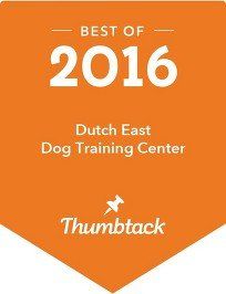 Dutch East Dog Training Center Thumbtack Badge