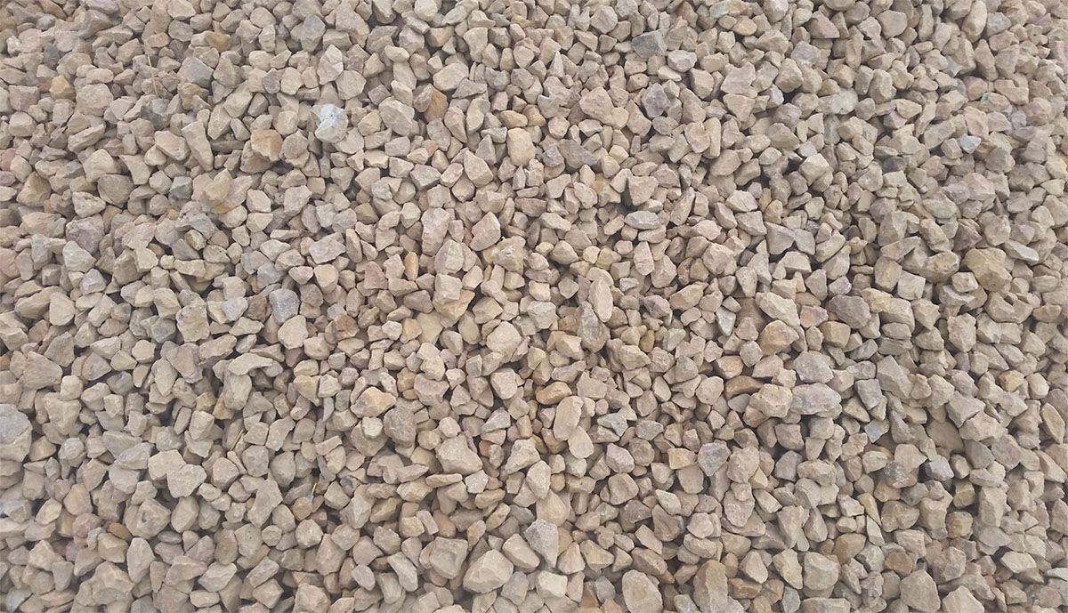 A close-up view of tan rock 