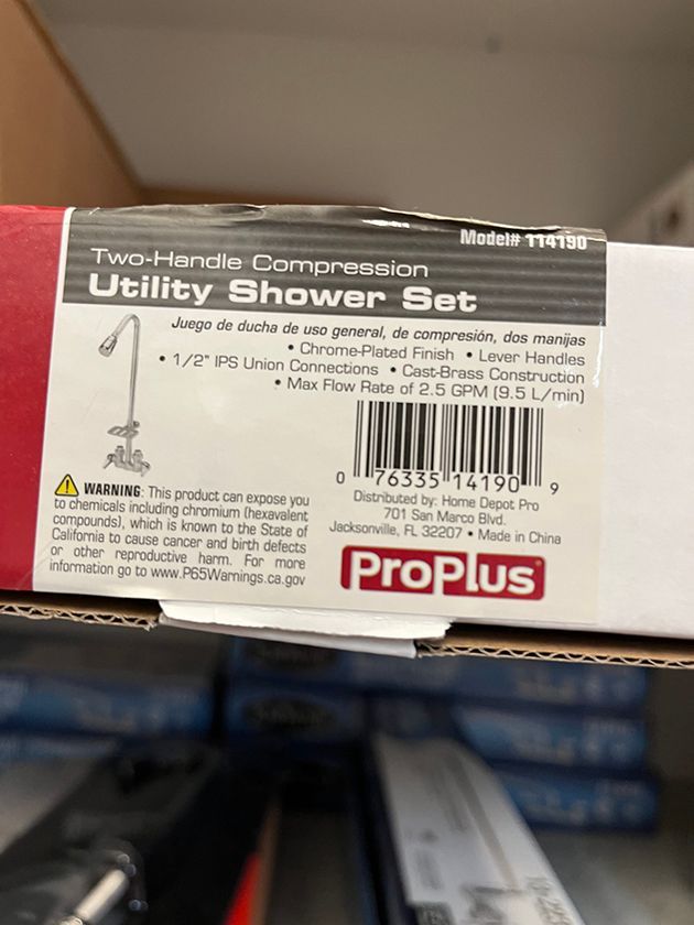 Utility shower sets
