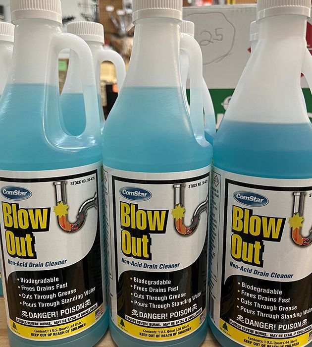 Blow Out drain cleaner