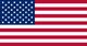 United States flag with 50 stars and red and white stripes