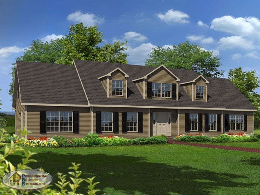 An artist 's impression of a house with a black roof