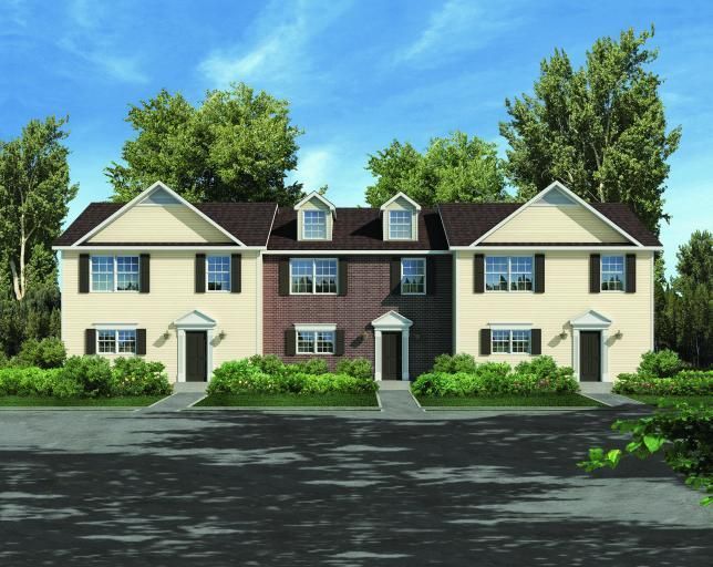 An artist 's impression of a row of houses