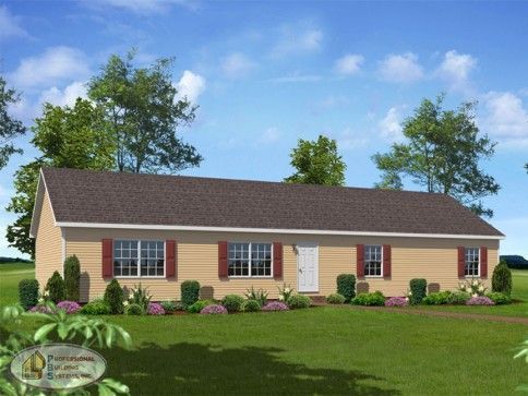 An artist 's impression of a house with red shutters