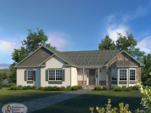 An artist 's impression of a house with a gray roof