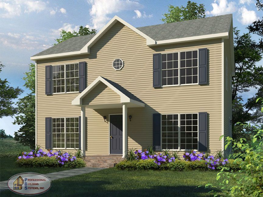 A house with purple flowers in front of it