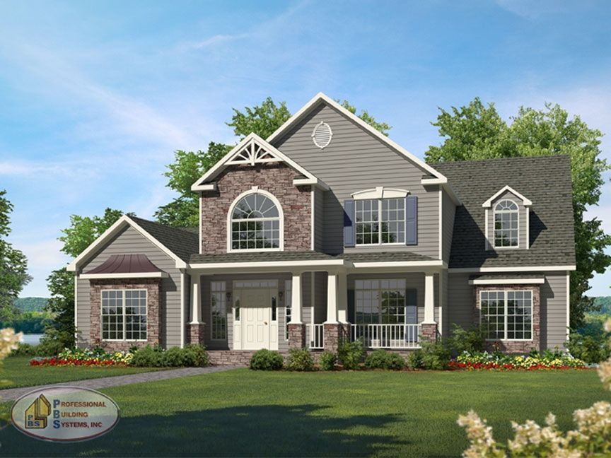 An artist 's impression of a large house with a lot of windows