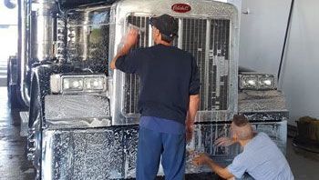Truck washing