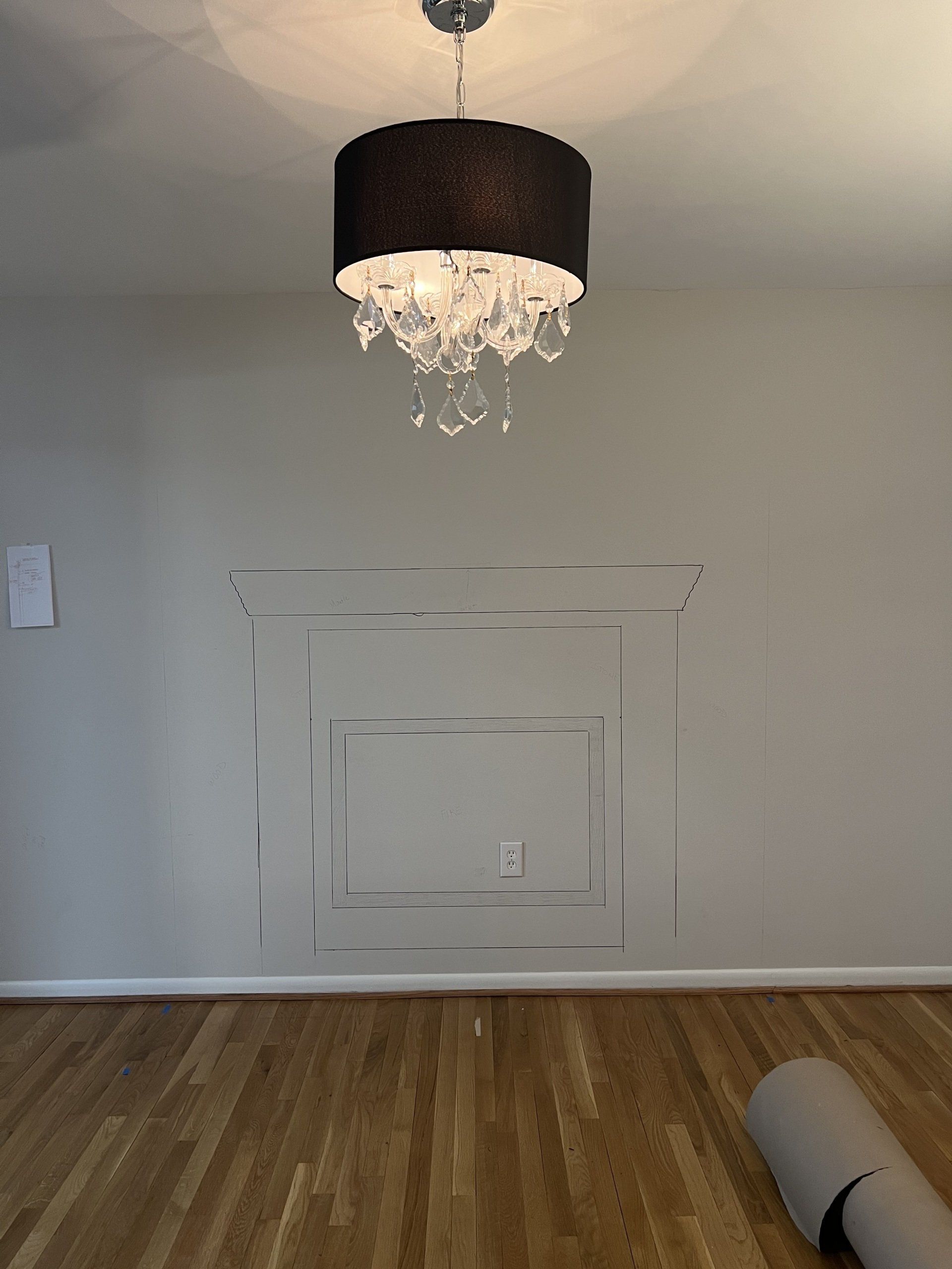 Fireplace before