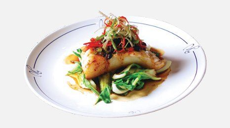 Chilean Seabass spicy black bean sauce