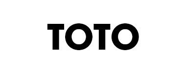 A black and white logo for toto on a white background.