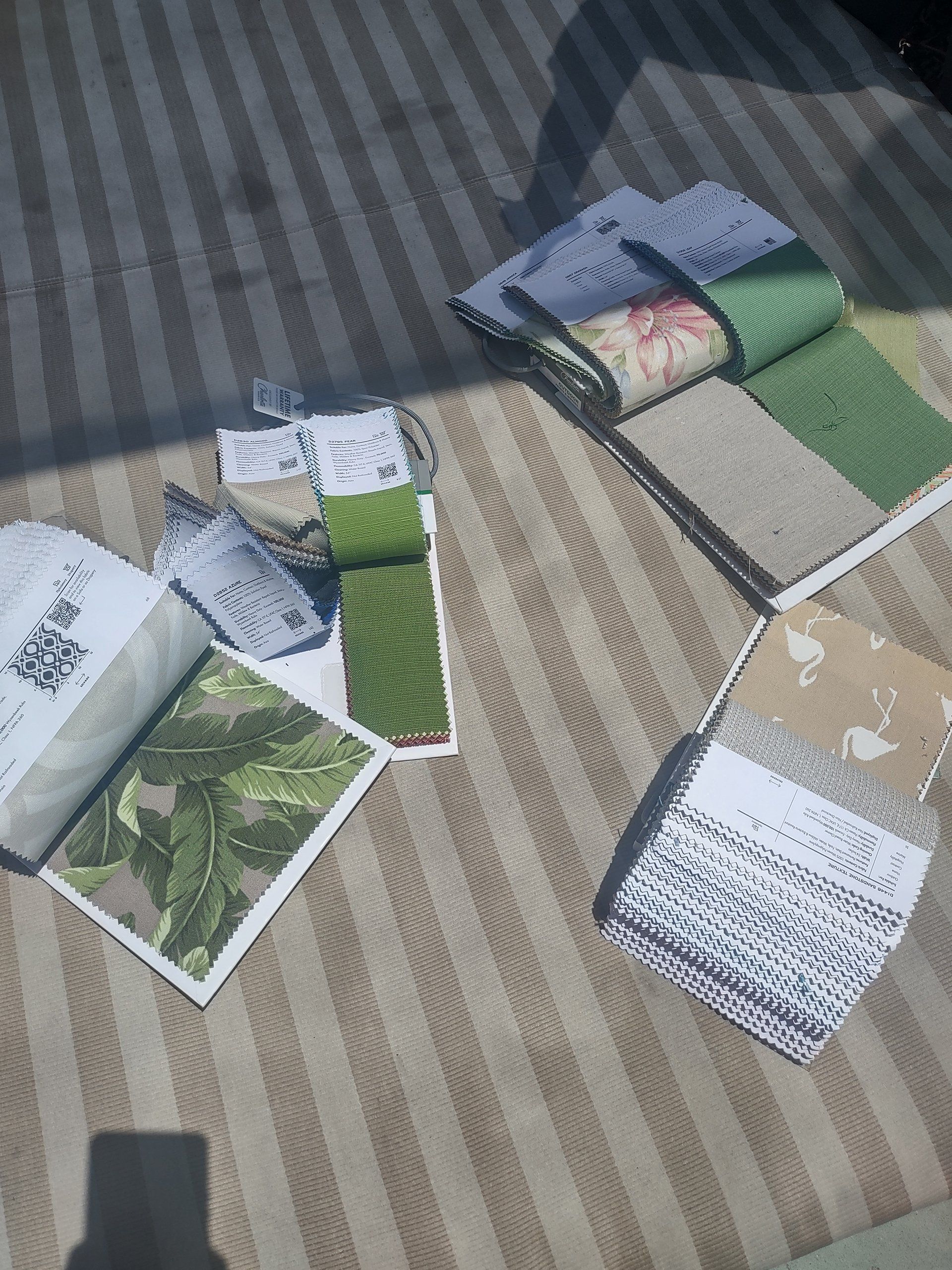 Upholstery fabric choices