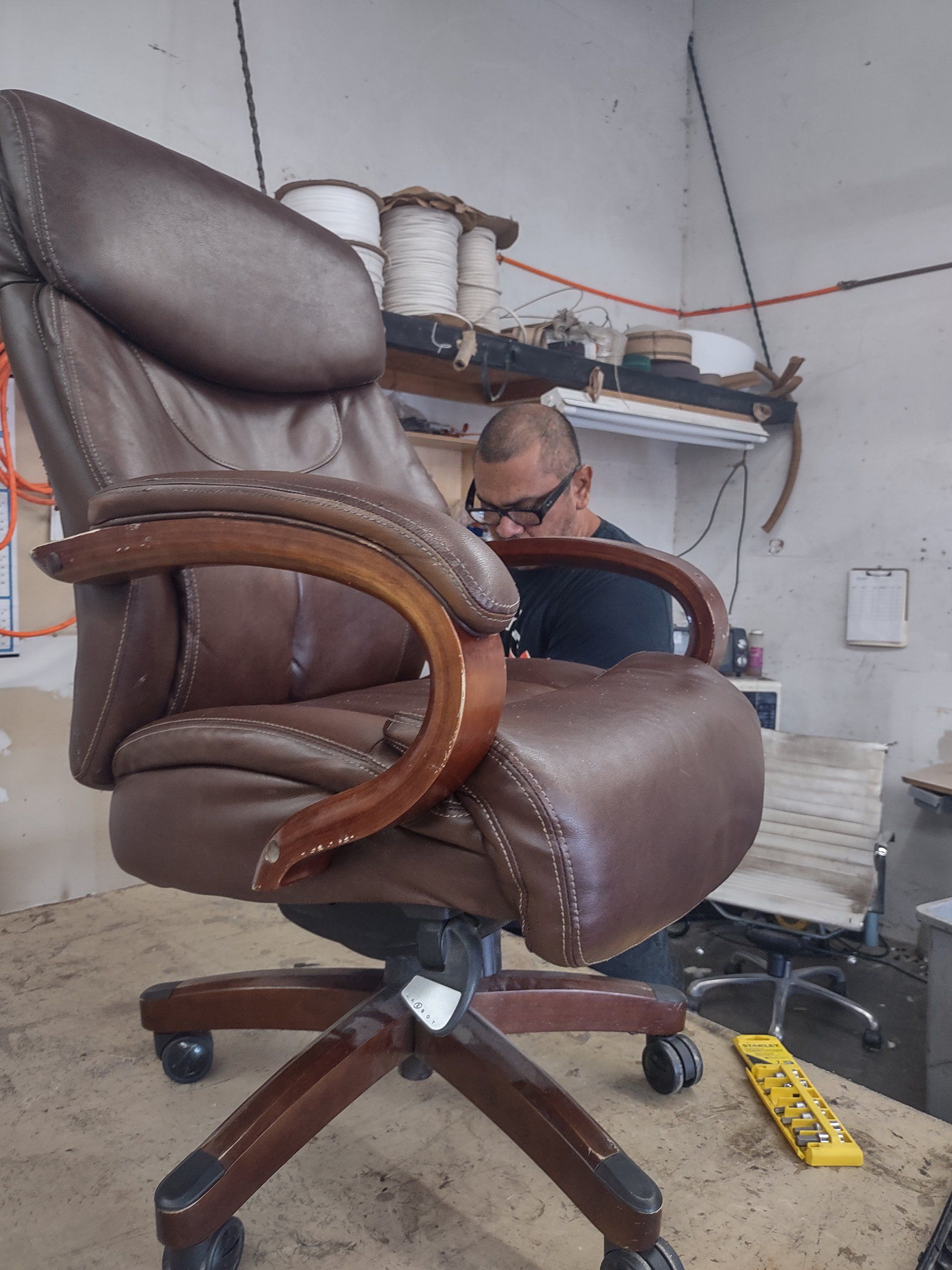 Leather office chair