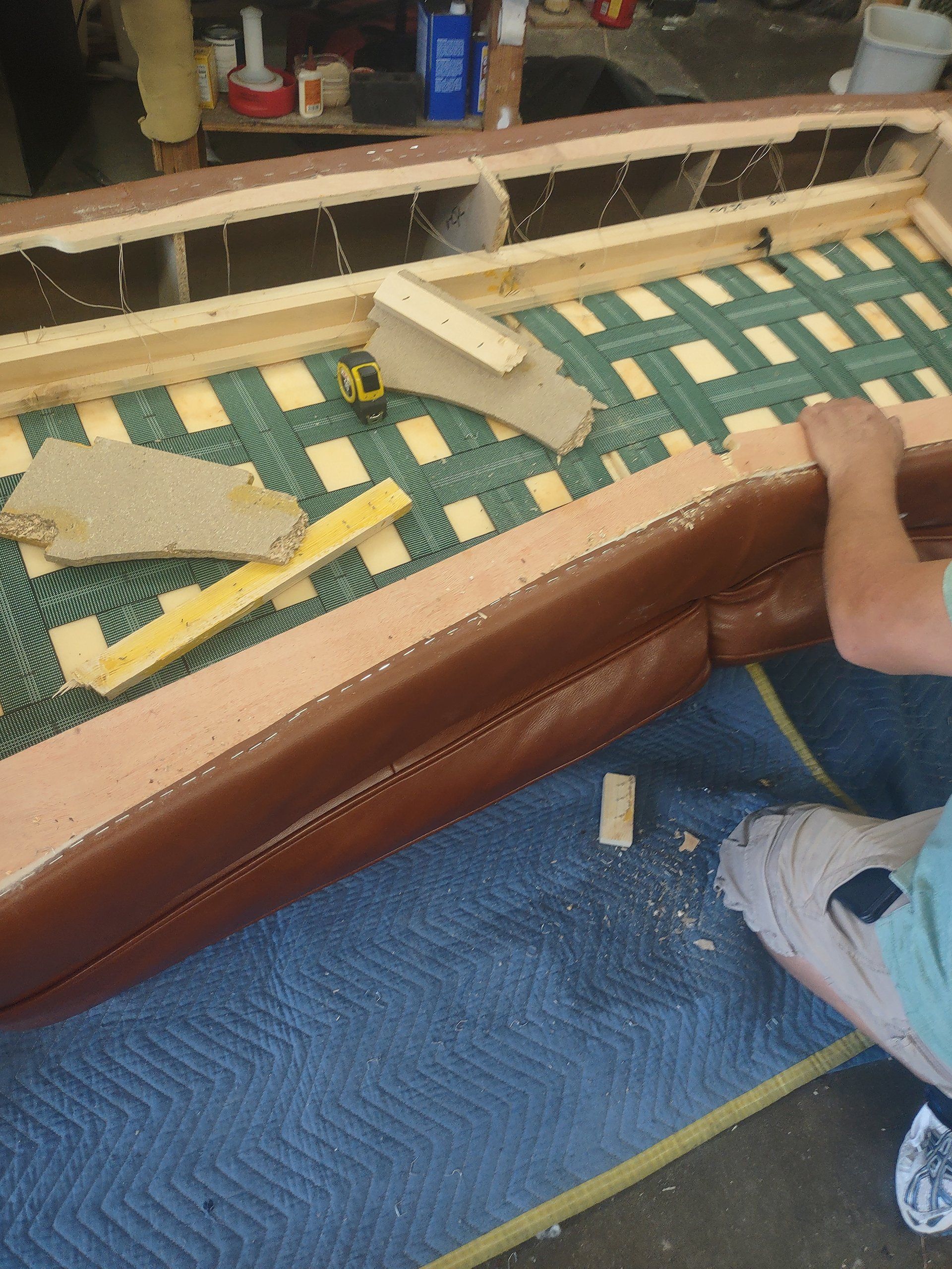 Upholstery installation