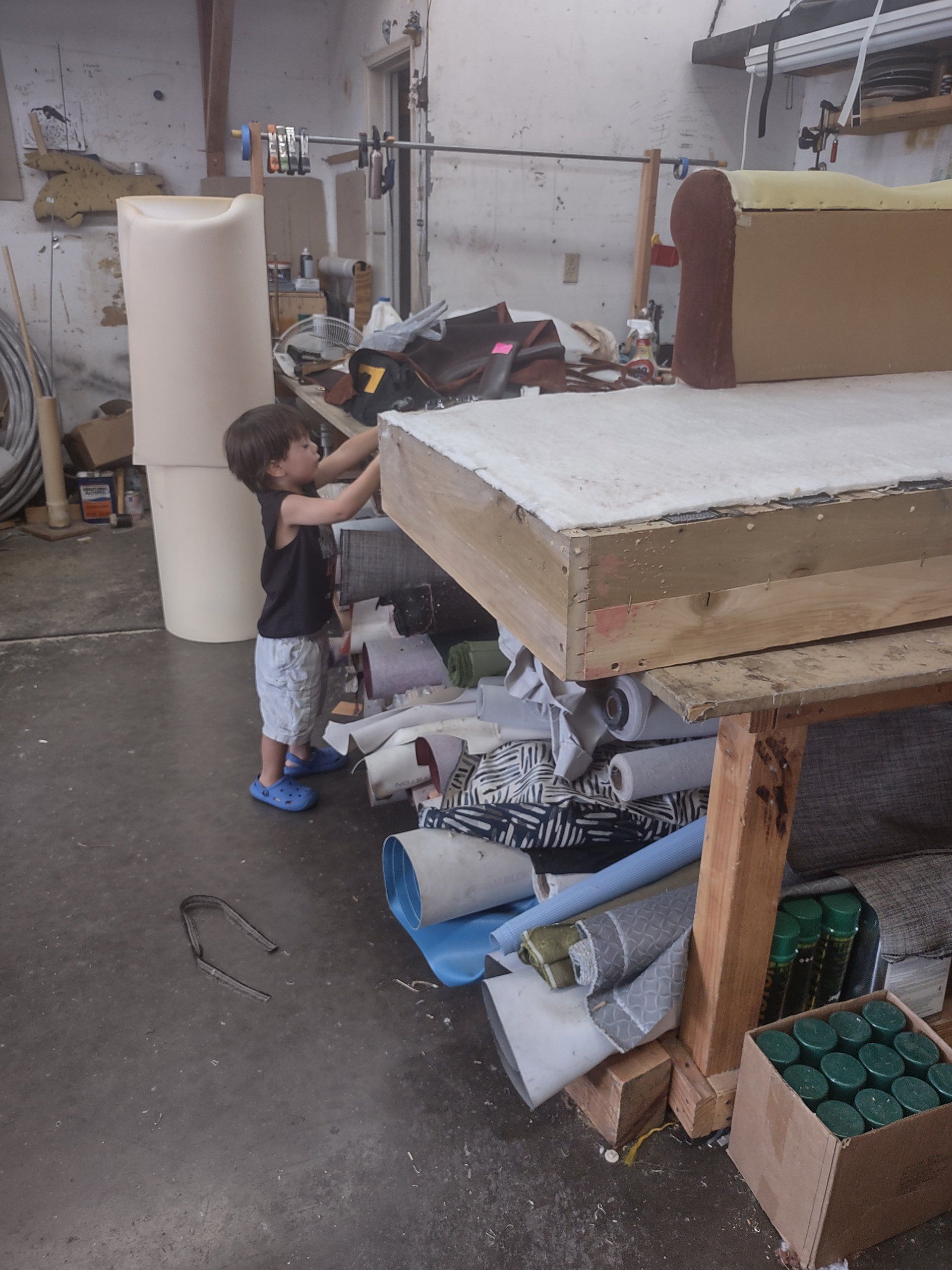 Upholstery workstation