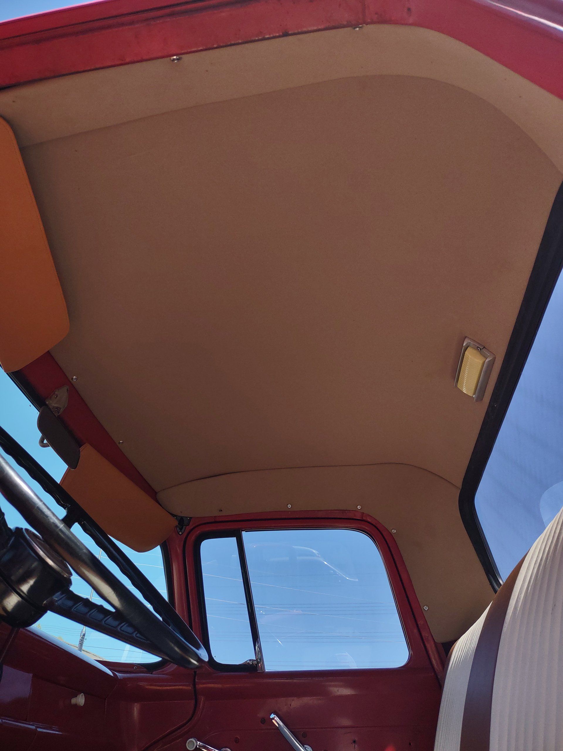 vintage car headliner upholstery