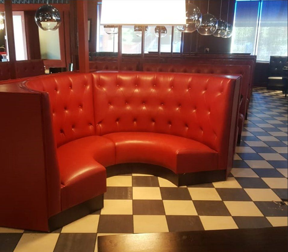 U-shaped diner sofa