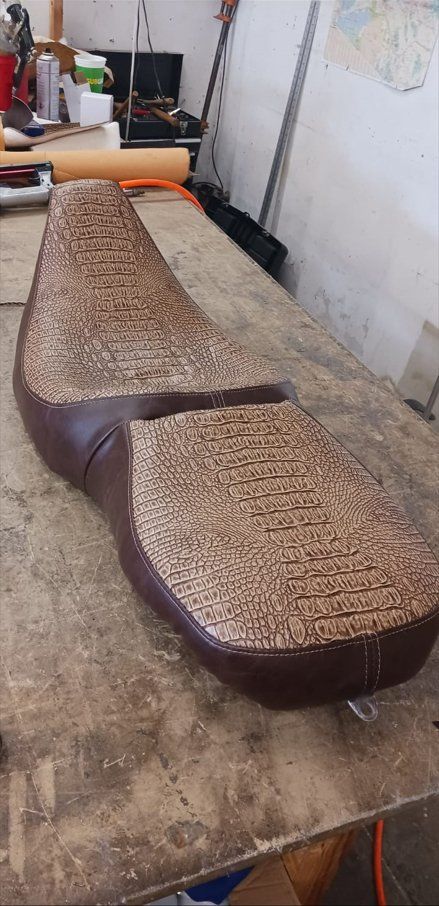 Customized motorcycle seat