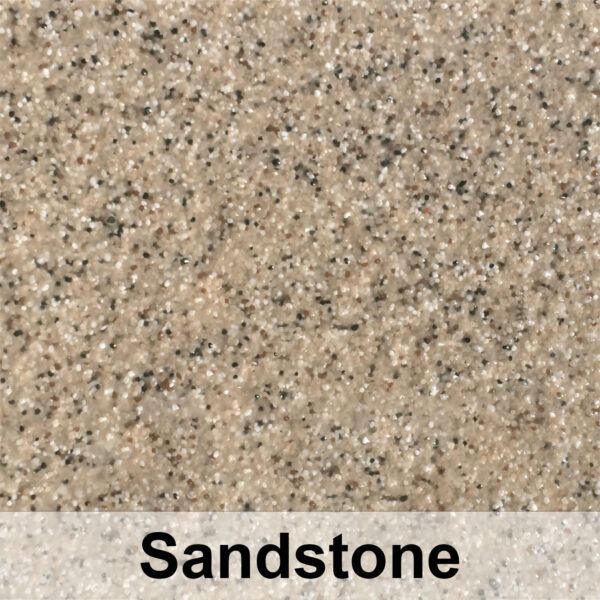 Sandstone texture, beige with black and white speckles.