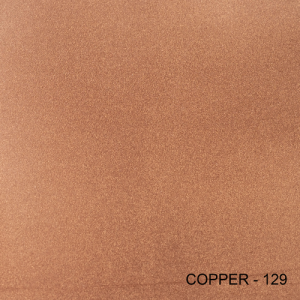 Close-up of copper-colored material, possibly fabric or metal, with a slightly textured surface.
