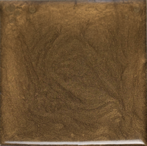 Square bronze-colored tile with swirling metallic textures.