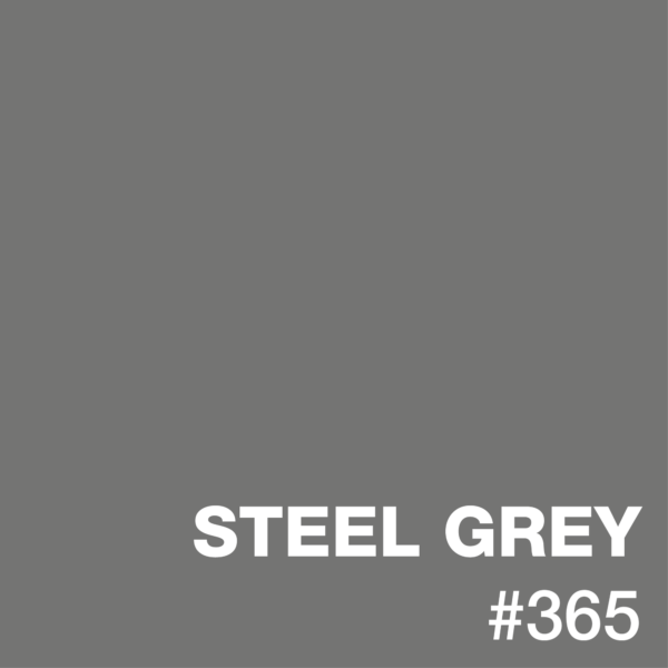 Solid square of steel gray color with the text “STEEL GREY #365” in white.
