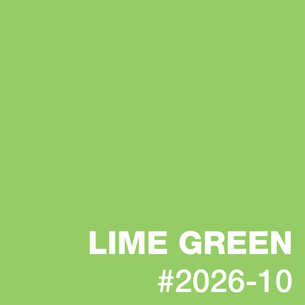 Solid square of lime green color with the text 