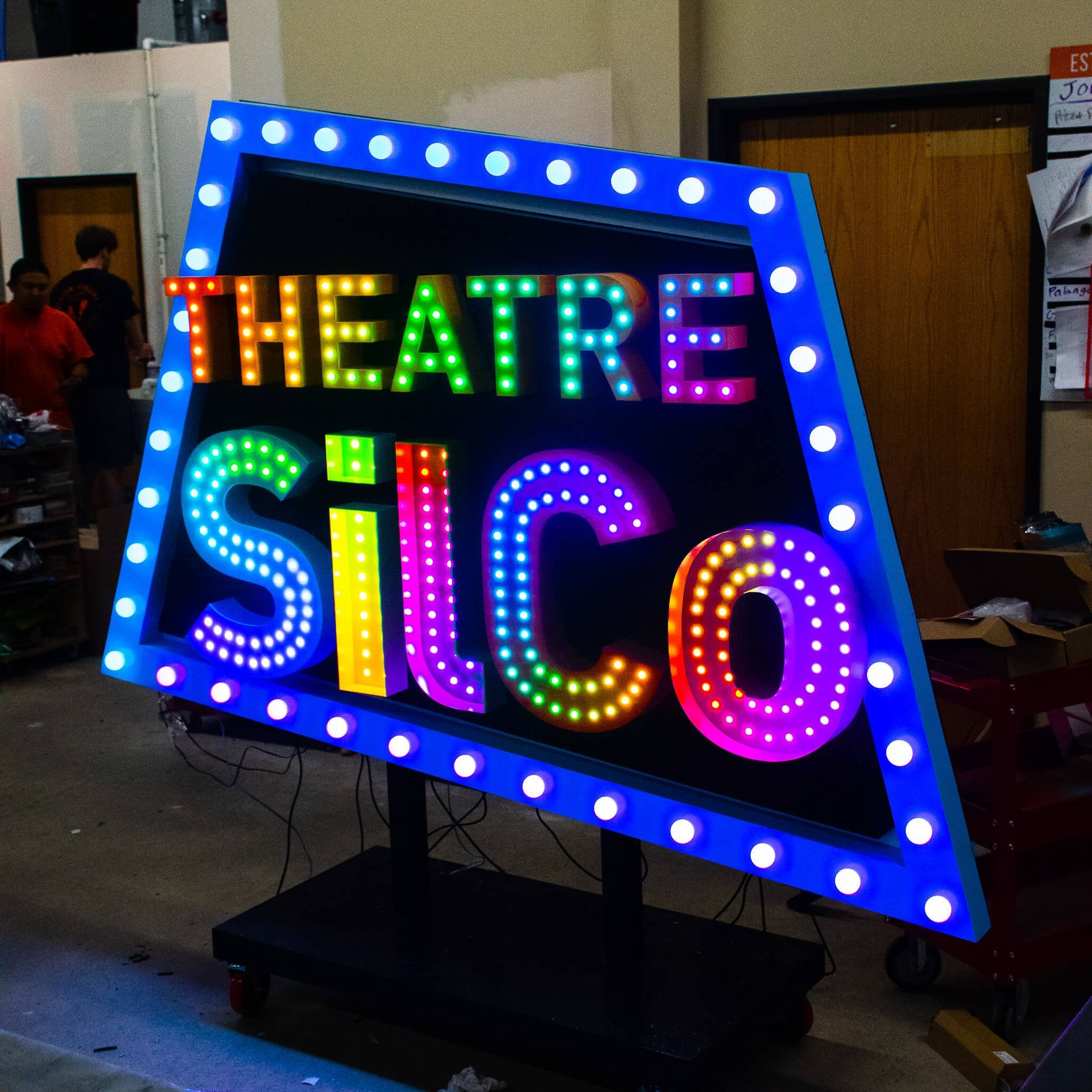RGD LED Illuminated Business Sign with Wifi Controller Theatre Silco Frisco Colorado RGD LED Illuminated Business Sign with Wifi Controller Theatre Silco Frisco Colorado
