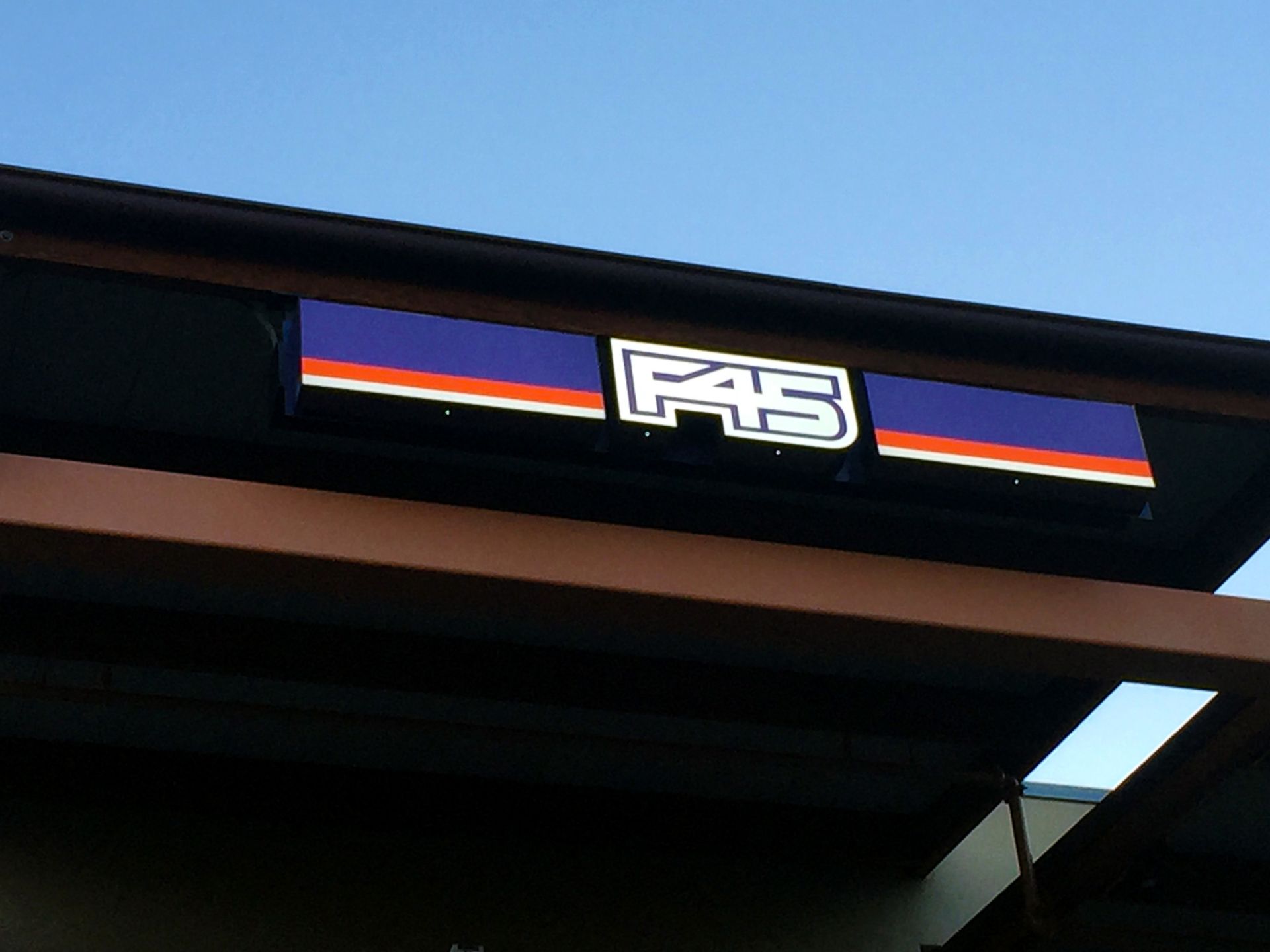 Illuminated Channel Letter Sign Storefront F45 Boulder Colorado Illuminated Channel Letter Sign Storefront F45 Boulder Colorado