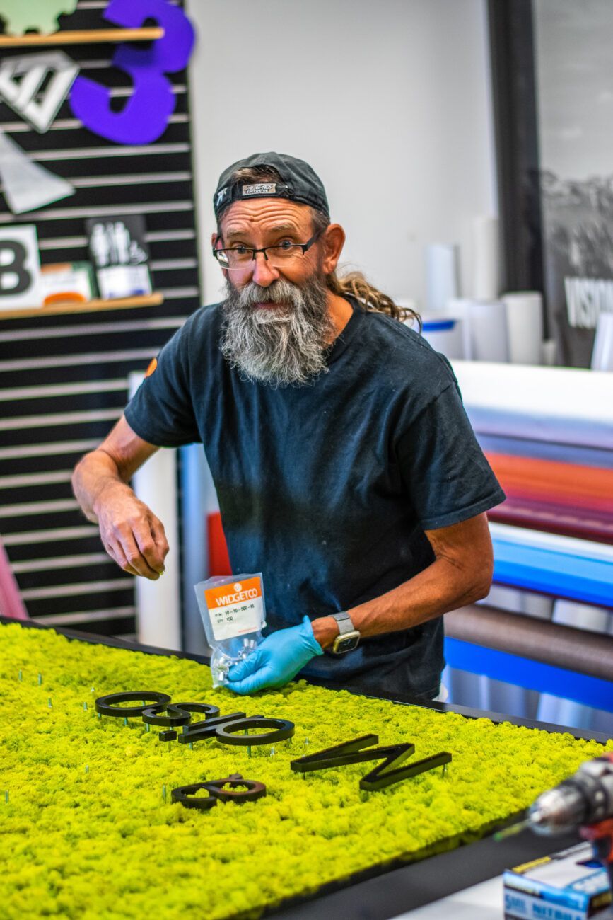 Dimensional Acrylic Brand Decor with Moss Backer Frame Office Sign Madison Taylor Agency Denver Tech Center Colorado Dimensional Acrylic Brand Decor with Moss Backer Frame Office Sign Madison Taylor Agency Denver Tech Center Colorado