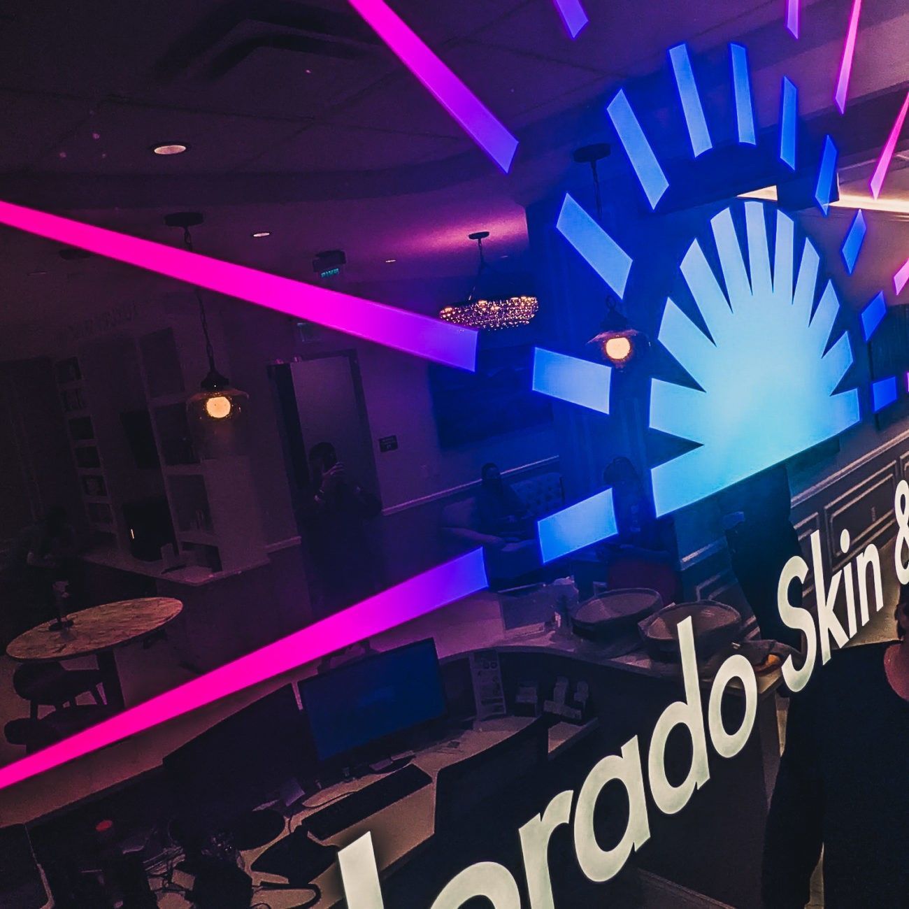 Illuminated sign for Shining Bright
