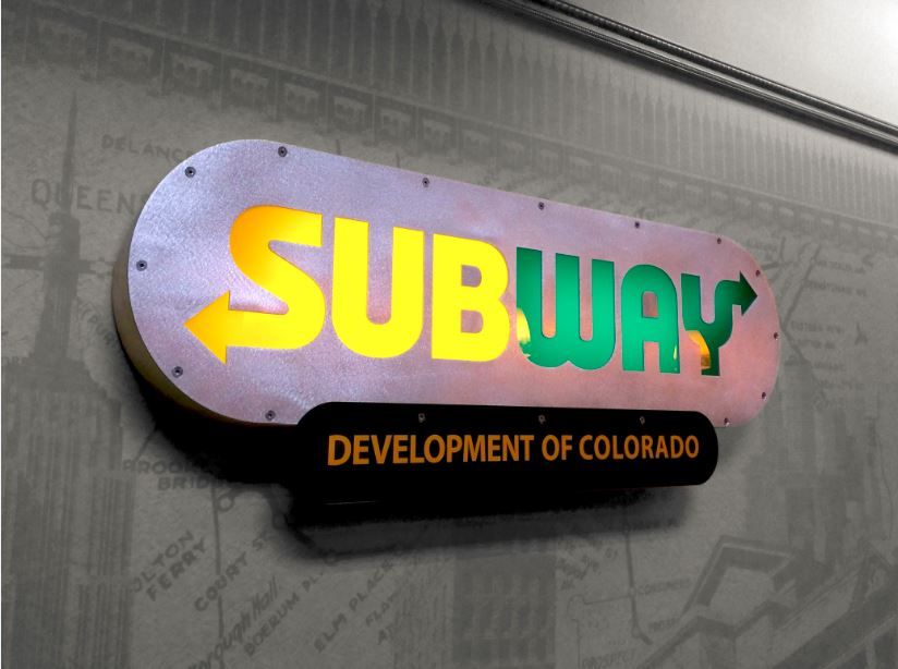 Subway Development Colorado Golden, CO – New Brand Lobby Sign
