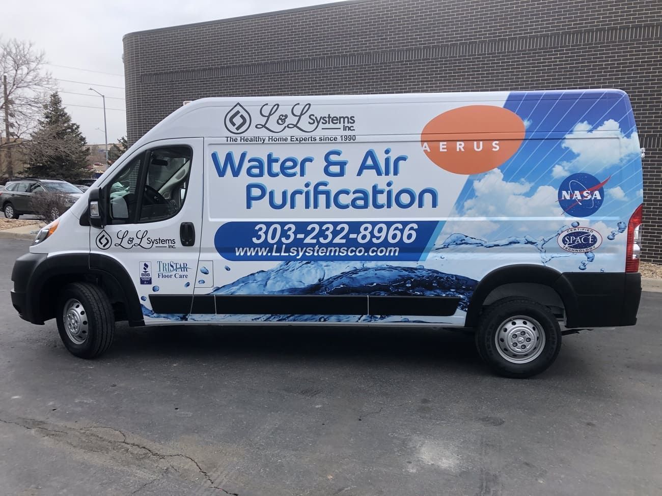 Fleet Graphics L&L Systems Water & Air Purification Vans Lakewood Colorado