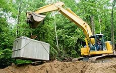 Septic tank installation