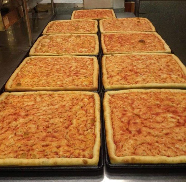 Square pizzas