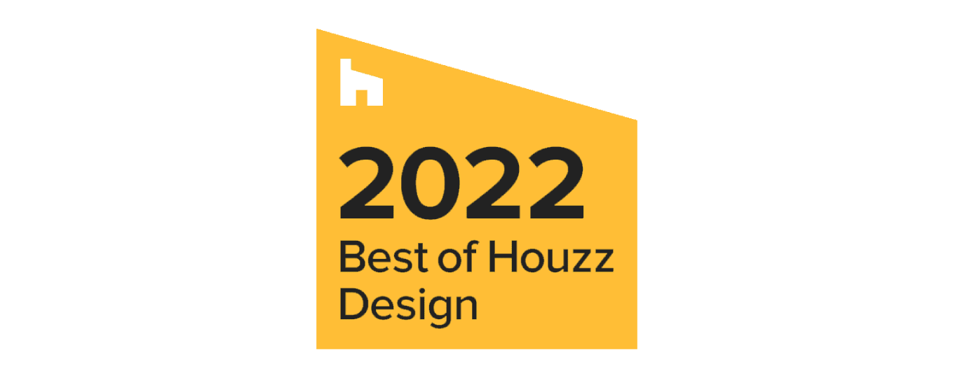 2022 Best of Houzz Design award badge in black and gold