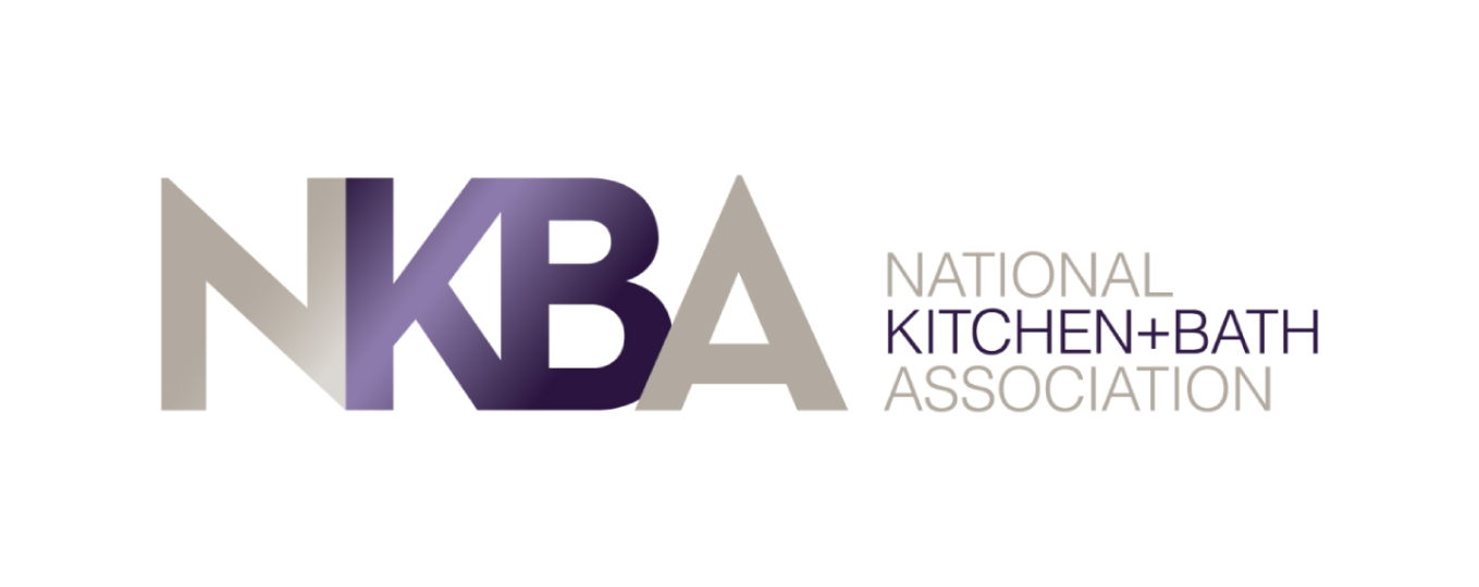 NKB A logo with “National Kitchen + Bath Association” in gold and gray text