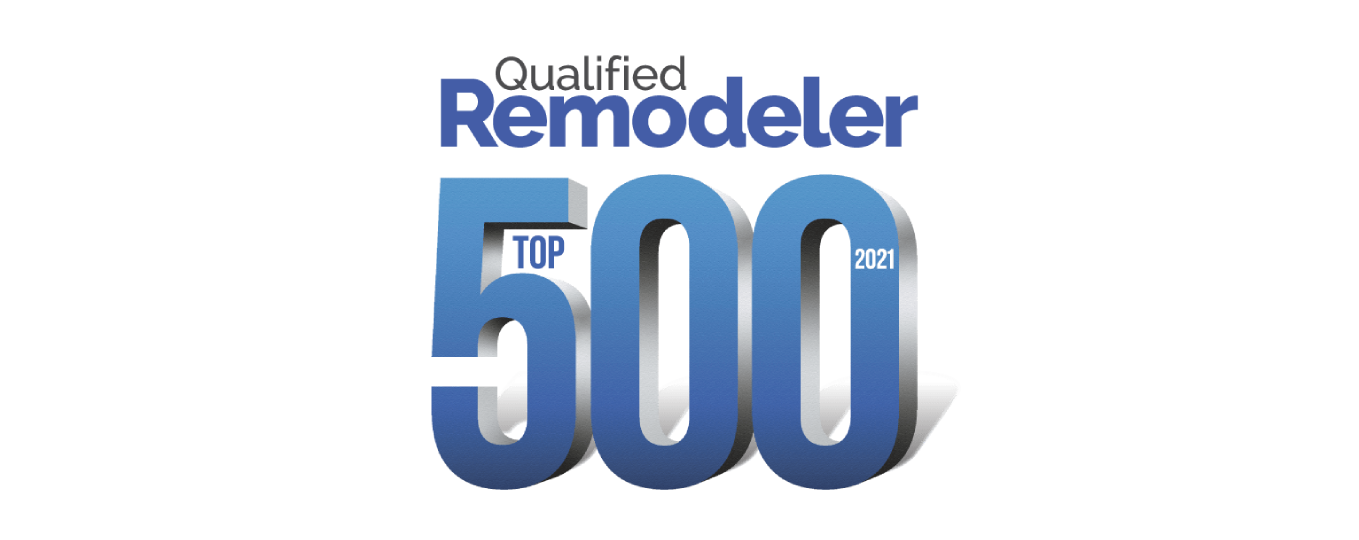 Qualified Remodeler Top 500 logo in blue and gray text