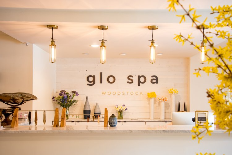 The interior of a glo spa in woodstock new york