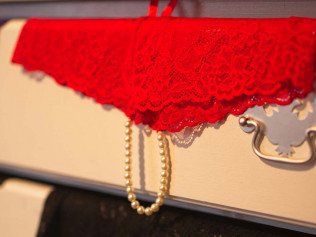 red sexy lingerie