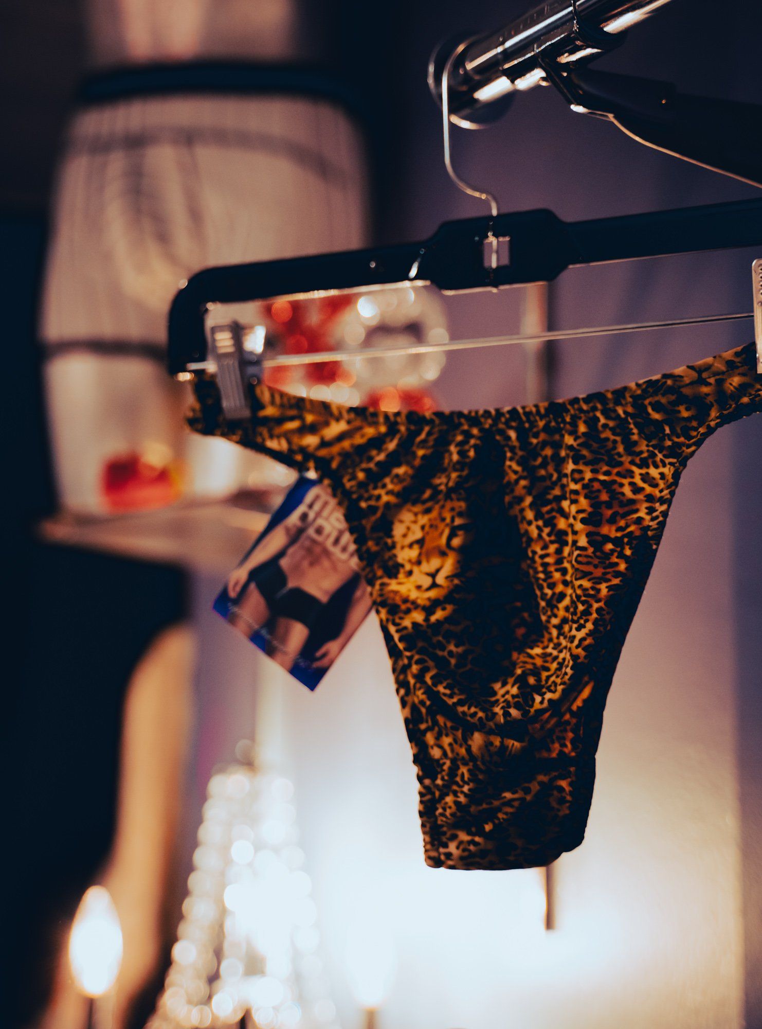 lingerie with animal print