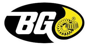 Black and yellow BG logo with a stylized wheel emblem