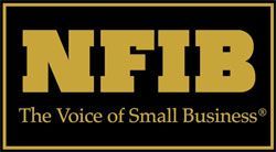 NFIB logo in gold on black with the tagline “The Voice of Small Business”