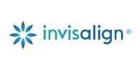 Invisalign logo with blue flower icon and wordmark on white background